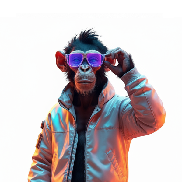 Курс искусственного интеллекта Smartum – персонаж Обезьяна Чип, эксперт по ChatGPT и нейросетям